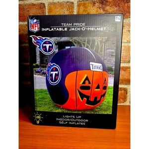 Tennessee Titans Inflatable Jack-O'-Helmet Halloween Decoration 4 Foot
